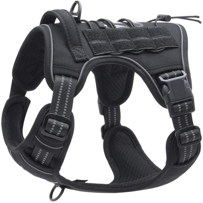 Dog Harness No Pulling Front Clip Leash Reflective Vest For Dogs Camo
