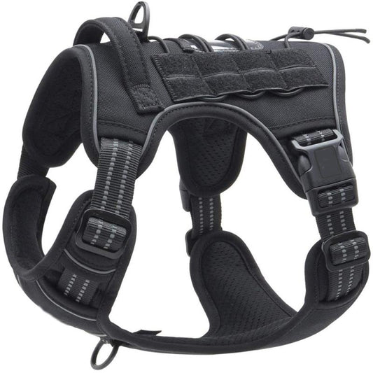 Dog Harness No Pulling Front Clip Leash Reflective Vest For Dogs Camo
