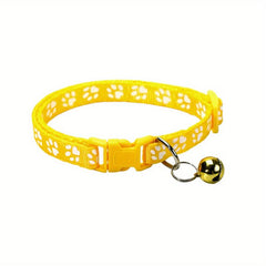 Cartoon Cat Paw Print Cat Collar Adjustable Durable Pet Supplies