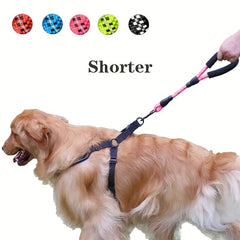 JOYTALE Reflective Padded Short Leash for Medium and Large Dogs