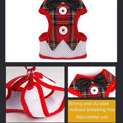 Dog Vest Harness And Leash Set Small Dog Walking Breathable Step-in