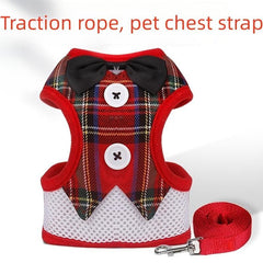 Dog Vest Harness And Leash Set Small Dog Walking Breathable Step-in