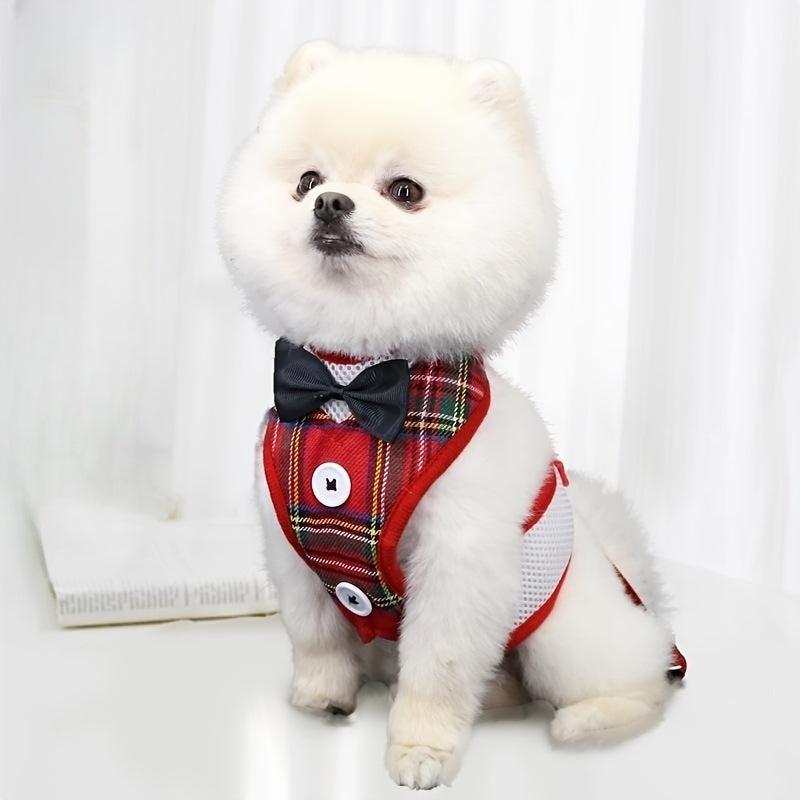 Dog Vest Harness And Leash Set Small Dog Walking Breathable Step-in
