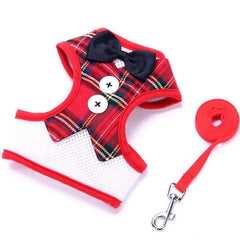 Dog Vest Harness And Leash Set Small Dog Walking Breathable Step-in