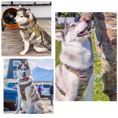 Large Dog Tactical Harness Reflective Easy Control Pet Vest