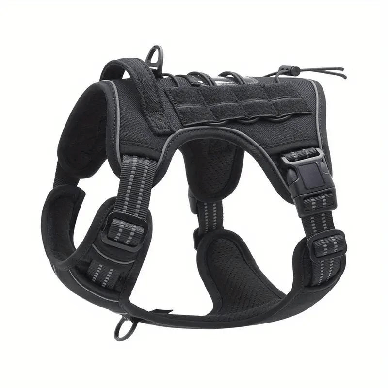Large Dog Tactical Harness Reflective Easy Control Pet Vest