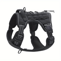 Large Dog Tactical Harness Reflective Easy Control Pet Vest