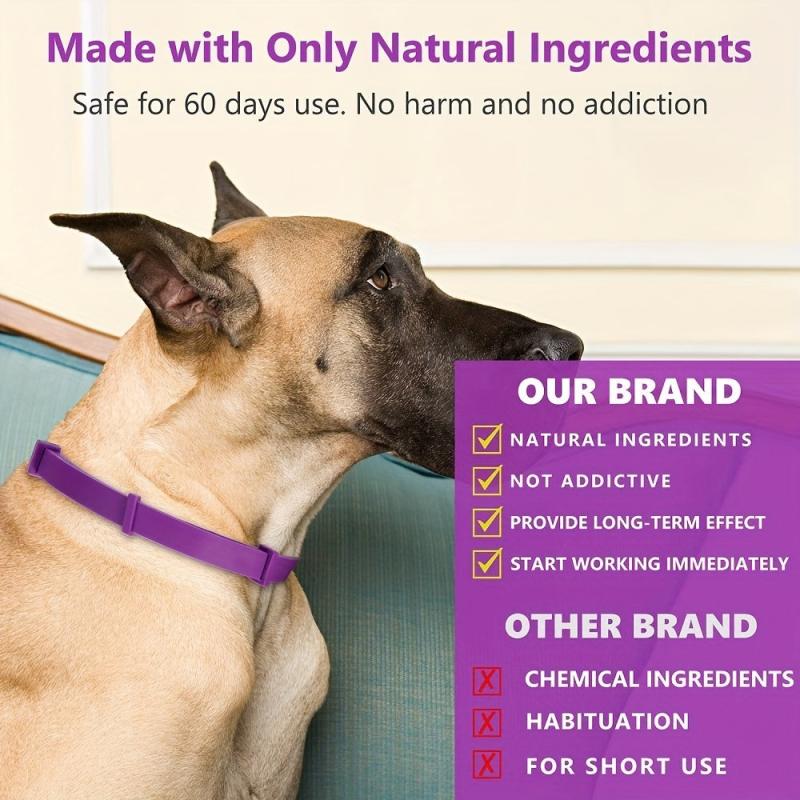 Effective Safe Calming Collar For Cats Dogs Adjustable Dog Collar Anxiety Relief