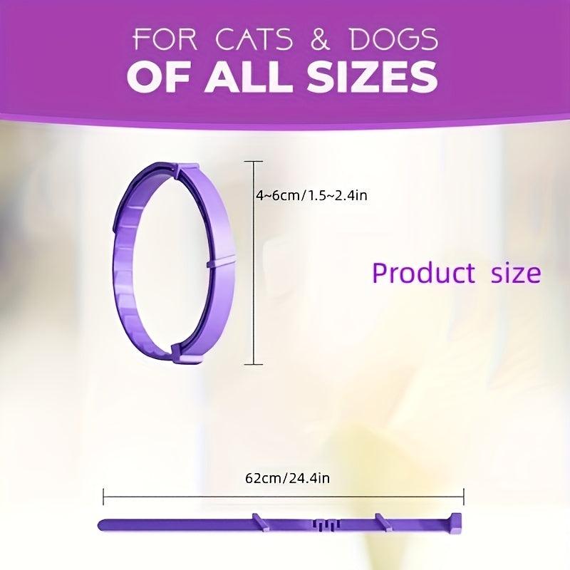Effective Safe Calming Collar For Cats Dogs Adjustable Dog Collar Anxiety Relief