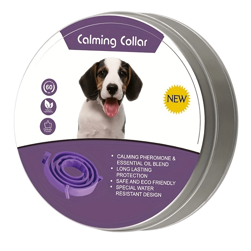 Effective Safe Calming Collar For Cats Dogs Adjustable Dog Collar Anxiety Relief
