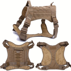 Tactical Dog Harness & Leash Set Adjustable Training Vest