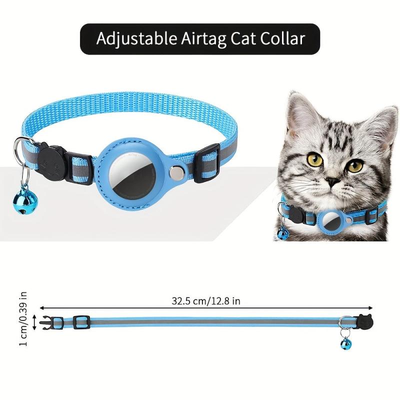 Anti Lost Cat Collar with AirTag Holder Case
