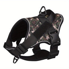 No Pull Military Dog Vest Reflective Service Dog Harness for Large Dogs Training