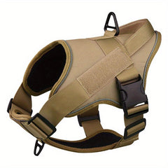 No Pull Military Dog Vest Reflective Service Dog Harness for Large Dogs Training
