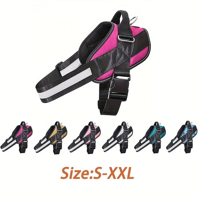 Adjustable Padded Dog Harness Reflective No Choke Pet Vest Leash Set