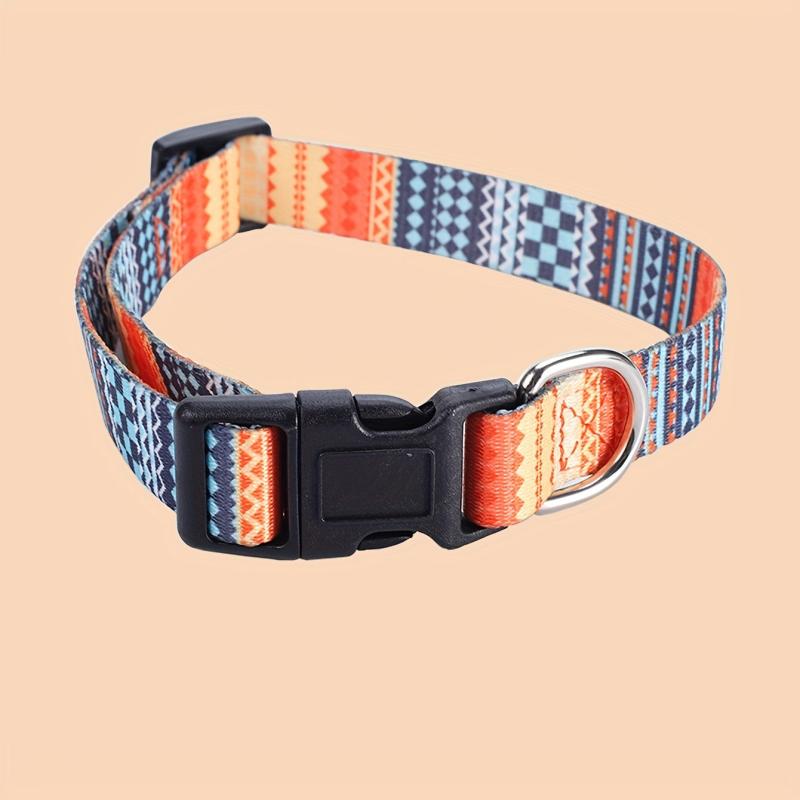 Geometric Pattern Pet Collar Bohemian Ethnic Style Dog Collar