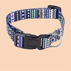 Geometric Pattern Pet Collar Bohemian Ethnic Style Dog Collar