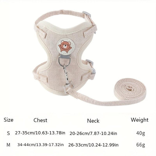 Reflective No Pull Dog Harness and Leash Set for Small Dogs
