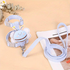 Adjustable Cat Harness & Leash Set Escape Proof I-Shaped Soft Vest