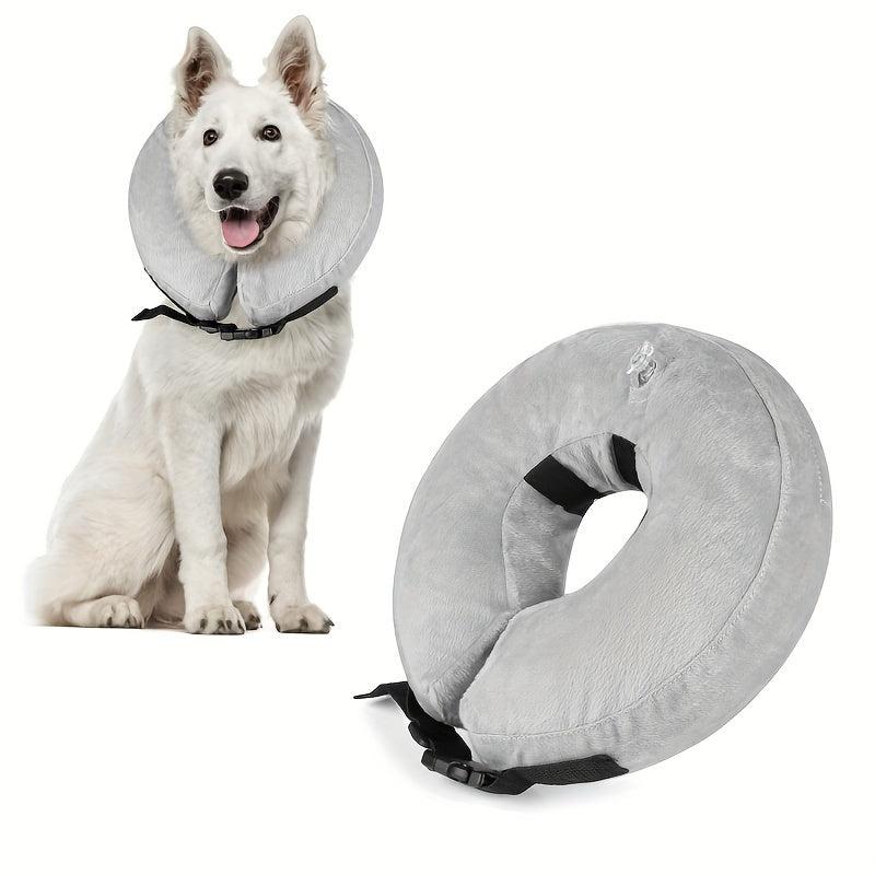 Inflatable Pet Elizabethan Collar for Neck Wounds & Scratches