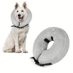 Inflatable Pet Elizabethan Collar for Neck Wounds & Scratches