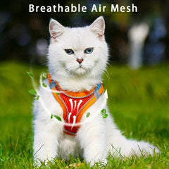Reflective Nylon Pet Dog Harness No Pull Adjustable Outdoor Walking Collar