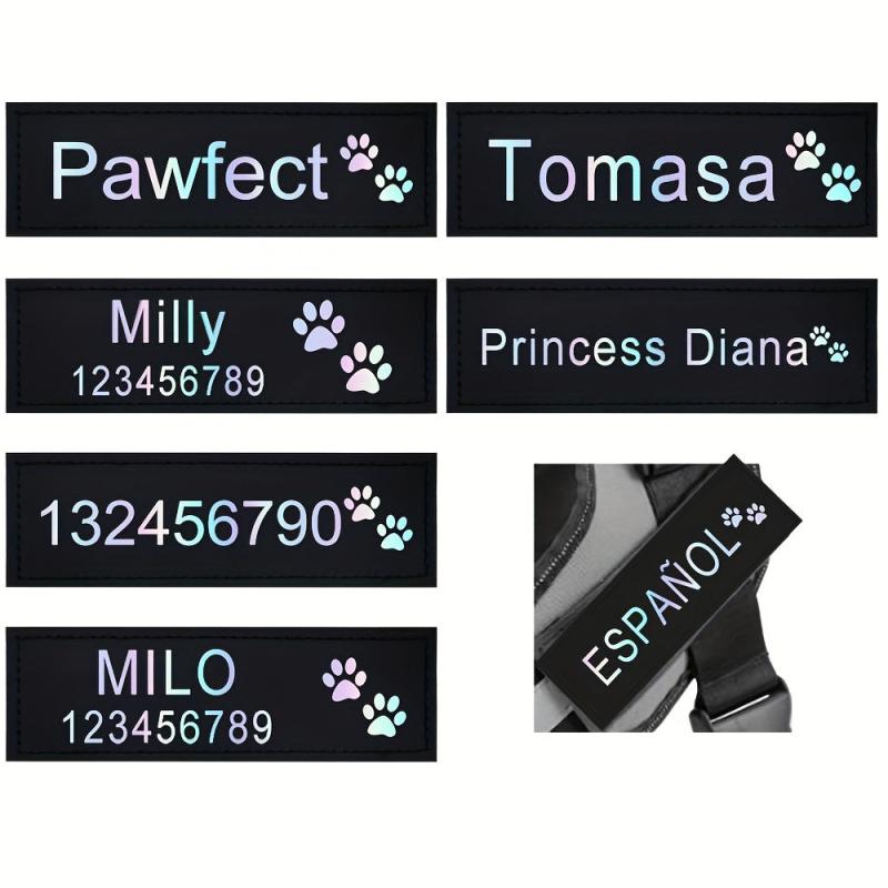 2pcs Custom Dog Patches Personalized & Removable Tactical Paw Patches