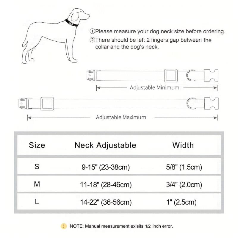 Custom Soft Leather Dog Collar with Metal Buckle for Small and Medium Dogs