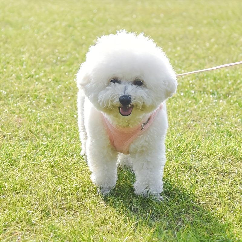 Reflective Dog Harness with Leash Set - Velvet Warm Chest Harness