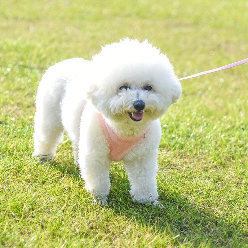 Reflective Dog Harness with Leash Set - Velvet Warm Chest Harness