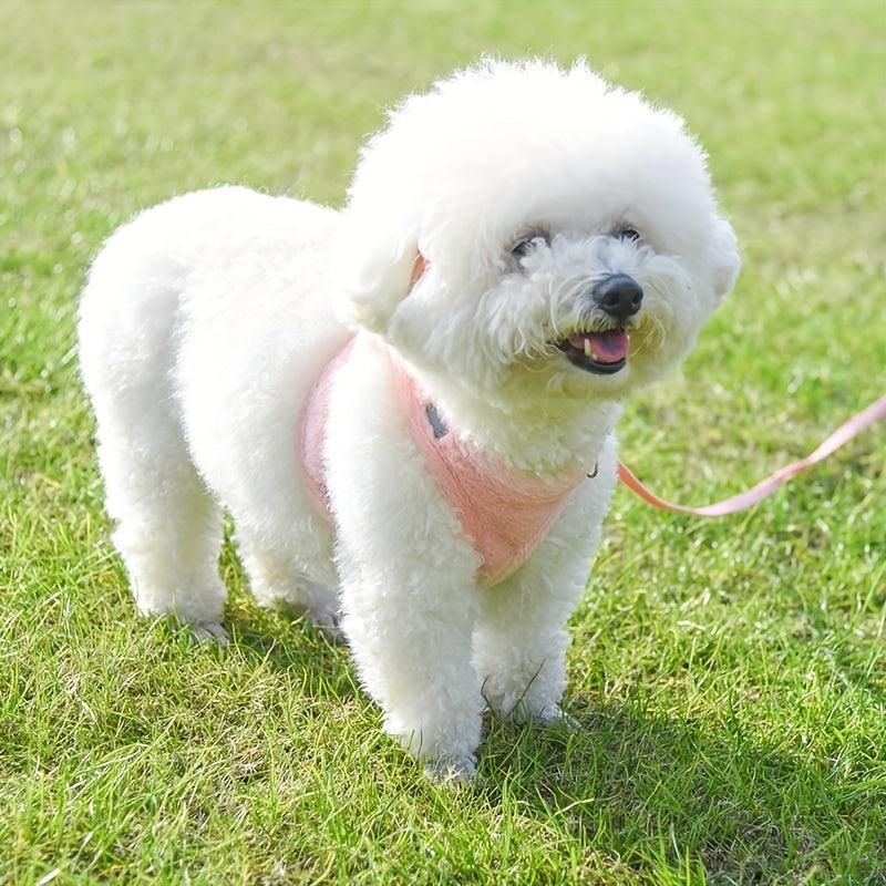Reflective Dog Harness with Leash Set - Velvet Warm Chest Harness