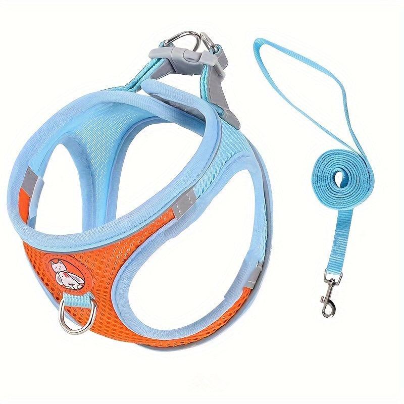 Reflective Cat Chest Leash No Pull Vest Harness for Pets