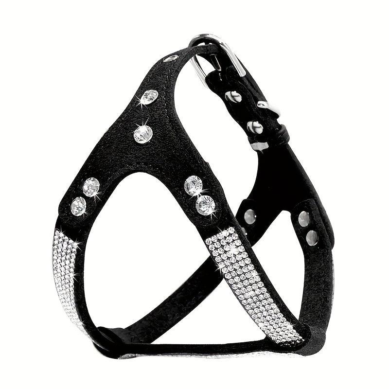 Rhinestone Dog Harness Pet Chest Harness For Small & Medium Dogs