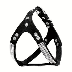 Rhinestone Dog Harness Pet Chest Harness For Small & Medium Dogs