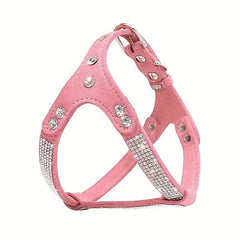 Rhinestone Dog Harness Pet Chest Harness For Small & Medium Dogs