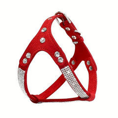 Rhinestone Dog Harness Pet Chest Harness For Small & Medium Dogs