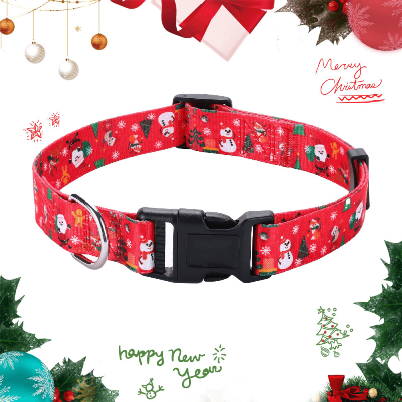 Christmas Dog Collar for Small Medium Large Dogs