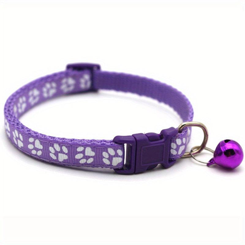 Stylish Cat Collars with Quick Release Buckle and Bells