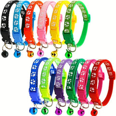 Stylish Cat Collars with Quick Release Buckle and Bells