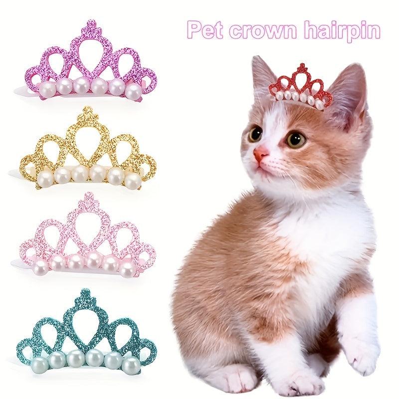 Pet Hair Accessory Crown Hair Clip for Cats and Dogs