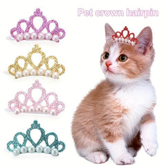 Pet Hair Accessory Crown Hair Clip for Cats and Dogs