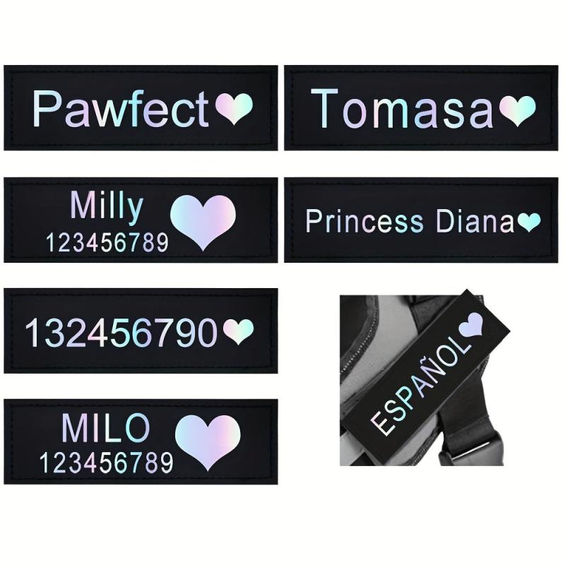 Personalized Dog Patches for Harness Love Pat - 2pcs