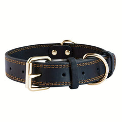 Heavy Duty Leather Dog Collar for Small, Medium, Large Dogs