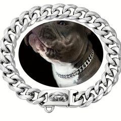 15mm Dog Chain Collar Secure Buckle Strong Heavy Duty Small Dogs