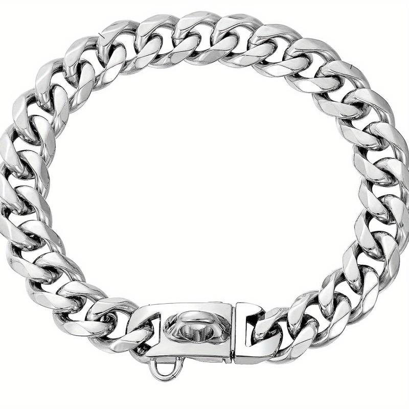 15mm Dog Chain Collar Secure Buckle Strong Heavy Duty Small Dogs