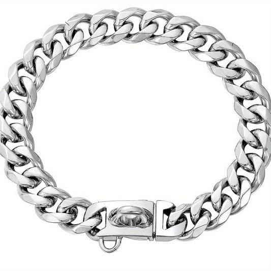 15mm Dog Chain Collar Secure Buckle Strong Heavy Duty Small Dogs