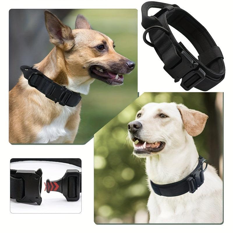 Tactical Dog Collar Heavy Duty Military Dog Collars Adjustable