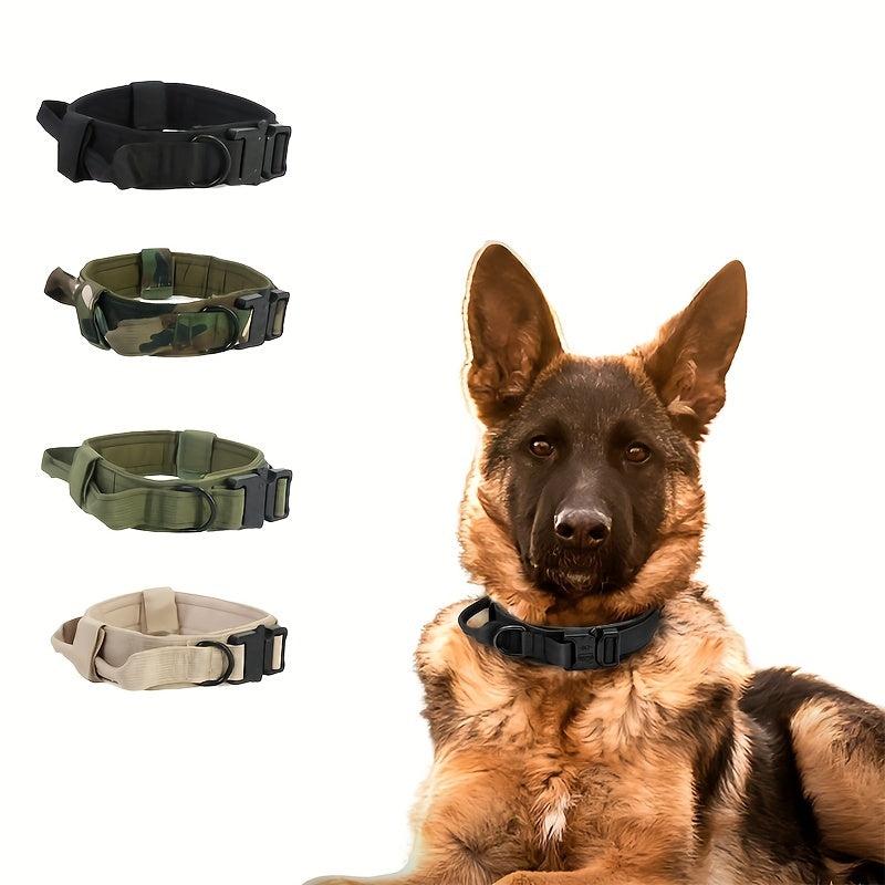 Adjustable Tactical Dog Collar with Quick Release - Military Style