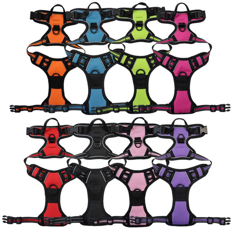 Reflective Dog Harness Durable No Choke Chest Strap Perfect for Outdoors