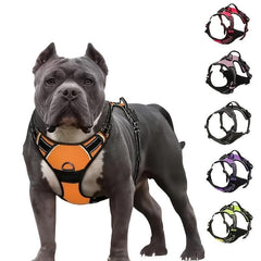 Reflective Dog Harness Durable No Choke Chest Strap Perfect for Outdoors